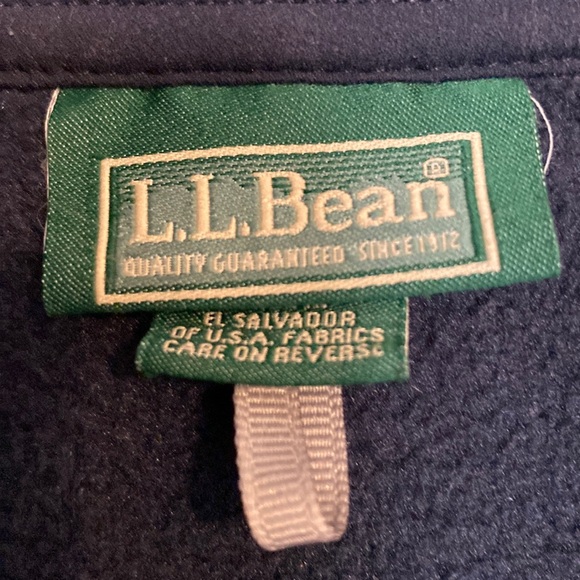 L.L Bean Men’s Fleece Full Zipper Vest - Picture 2 of 6